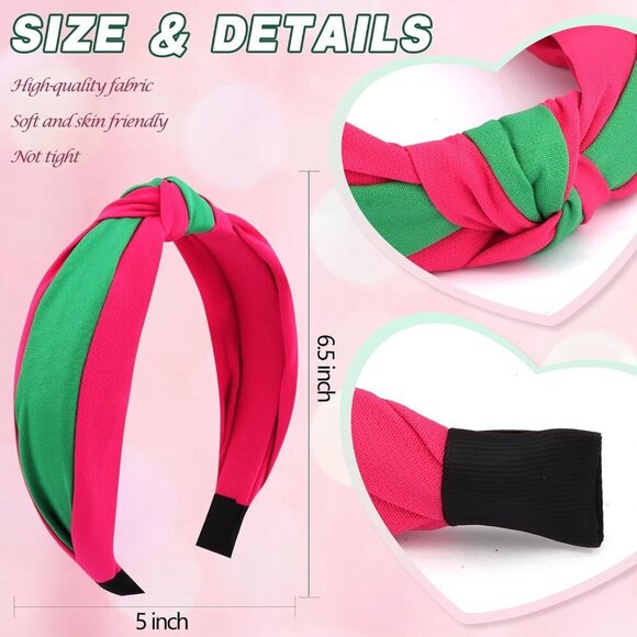 3Pcs Women Girls Witch Theme Hair Accessories Knotteds Hair Bands main image 5